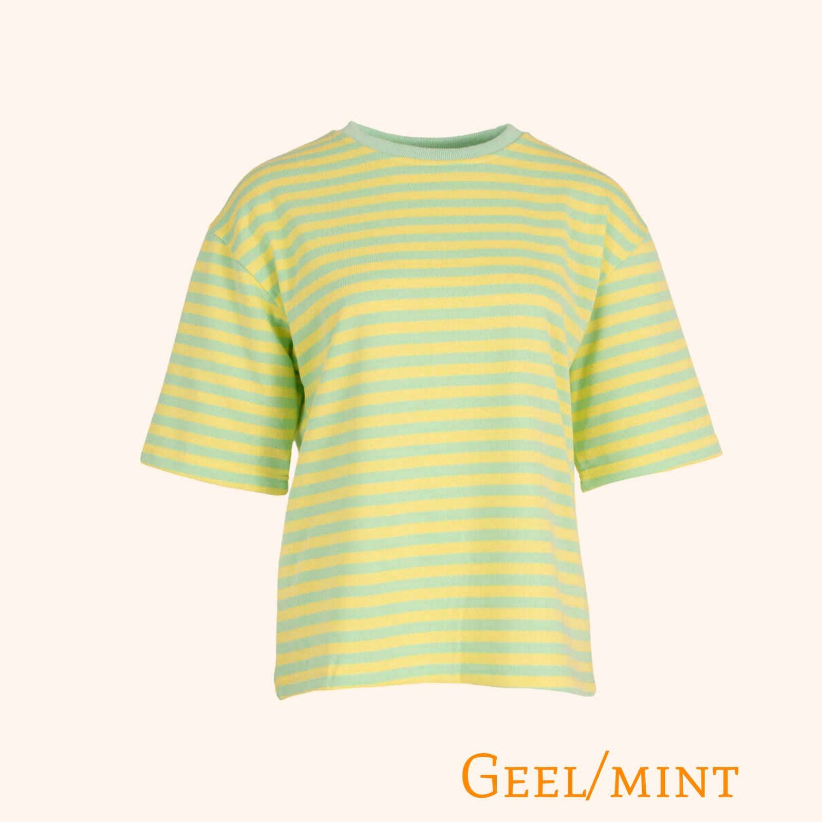 T-shirt met korte mouwen, gestreept