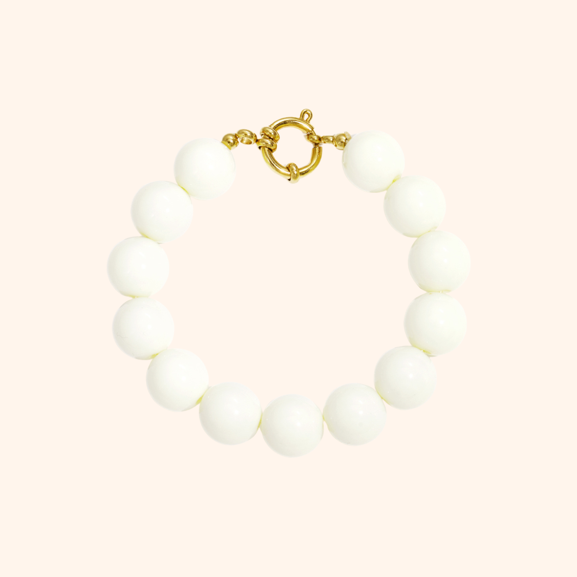 Armband – Grote Kralen met Frontsluiting