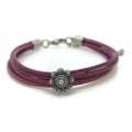 RVS Zeeuwse knop armband - Vintage paars | MYKK Jewelry