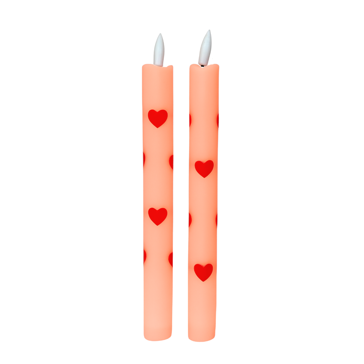 LED Dinerkaarsen Hearts – set van 2