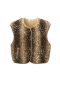 Heerlijk zacht gilet - Bambi print
