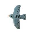 Keramische Wandvogel Groot – Blauw | 14,2 cm