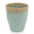 Turquoise stoneware espressokopje